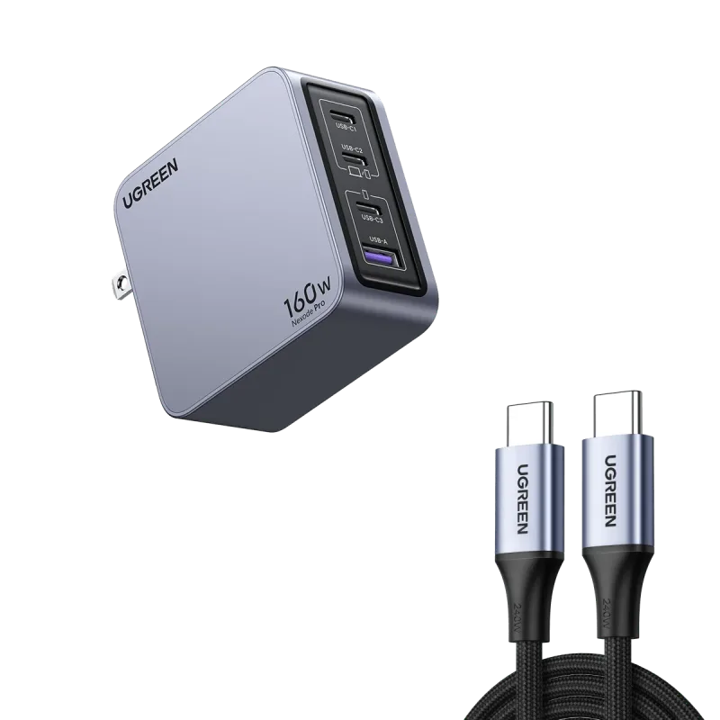 Nexode Pro 160W iPhone-laddare + 240W 6FT USB-C-kabel