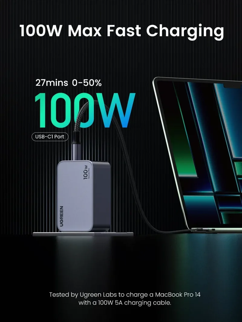 UGREEN Nexode Pro 100W 3포트 충전기