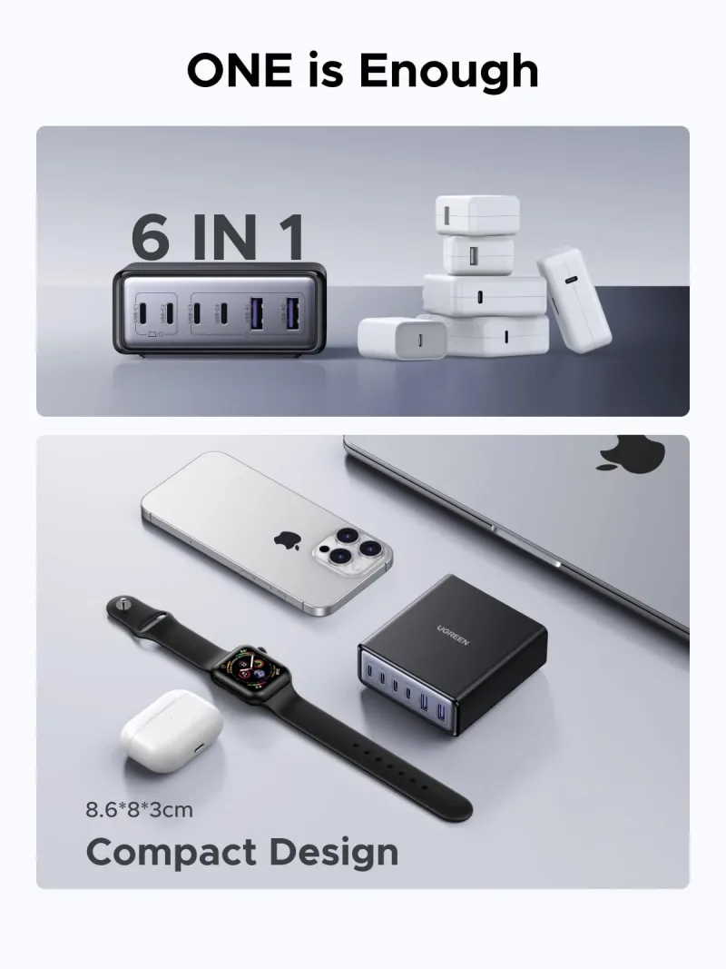 UGREEN 100W 6埠充電器