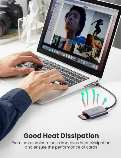 UGREEN 2-i-1 USB SD-kortlæser