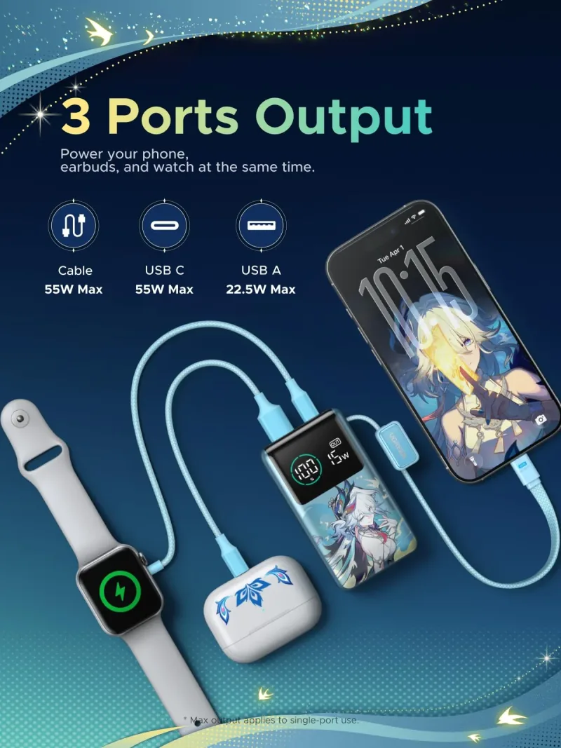 UGREEN x Honkai: Star Rail 10 000 mAh 45 W Power Bank