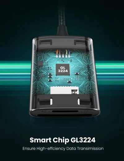 UGREEN 2-i-1 USB SD-kortlæser