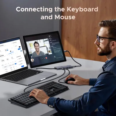 UGREEN Revodok Hub USB-C 6 en 1 | HDMI 4K y carga de 100 W