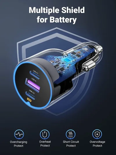Cargador de coche UGREEN USB-C de 130W