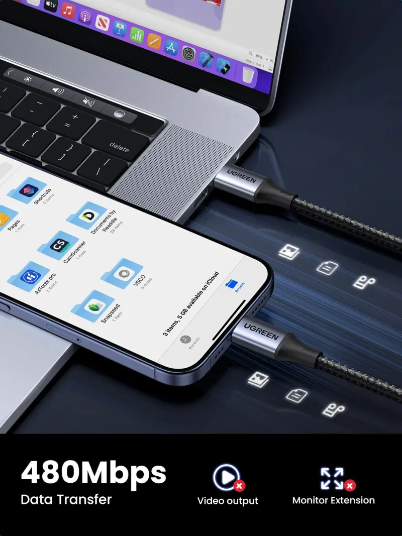 UGREEN 500W Desktop Charger + 240W USB-C-kabel