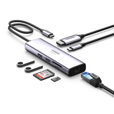 UGREEN 7-i-1 USB-C-hubb med 4K HDMI