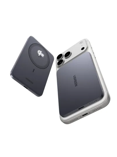 UGREEN MagFlow Air Batería Magnética (5000mAh, Qi2 15W)