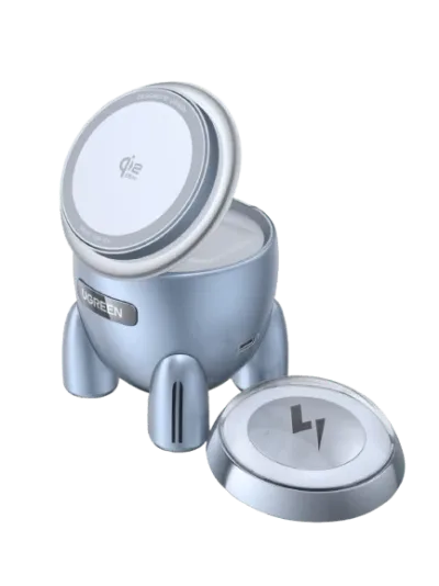 UGREEN Uno 2-in-1 자기 흡착 보조배터리 (30W, MagSafe 호환)