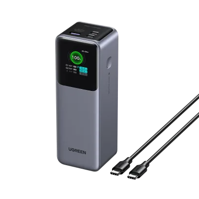 UGREEN Nexode Powerbank 25000mAh 200W met slim digitaal display