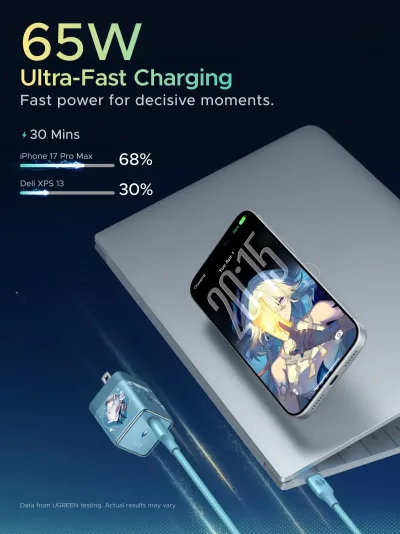 UGREEN x Honkai: Star Rail 65W lader