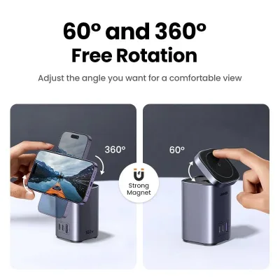 UGREEN 100W 4-Port Power Station with Qi2 Wireless Charging