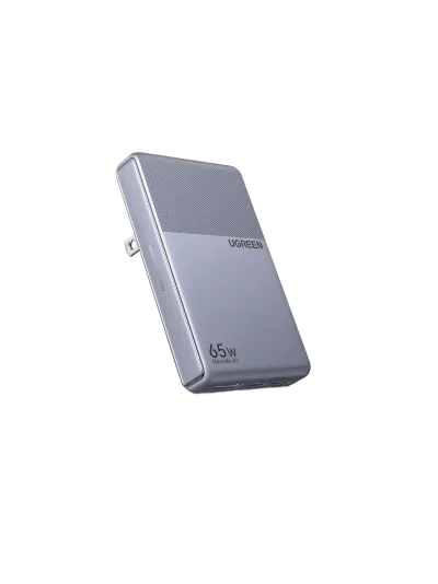 Carregador UGREEN Nexode Air Slim (65W, 3 portas, ficha dobrável)