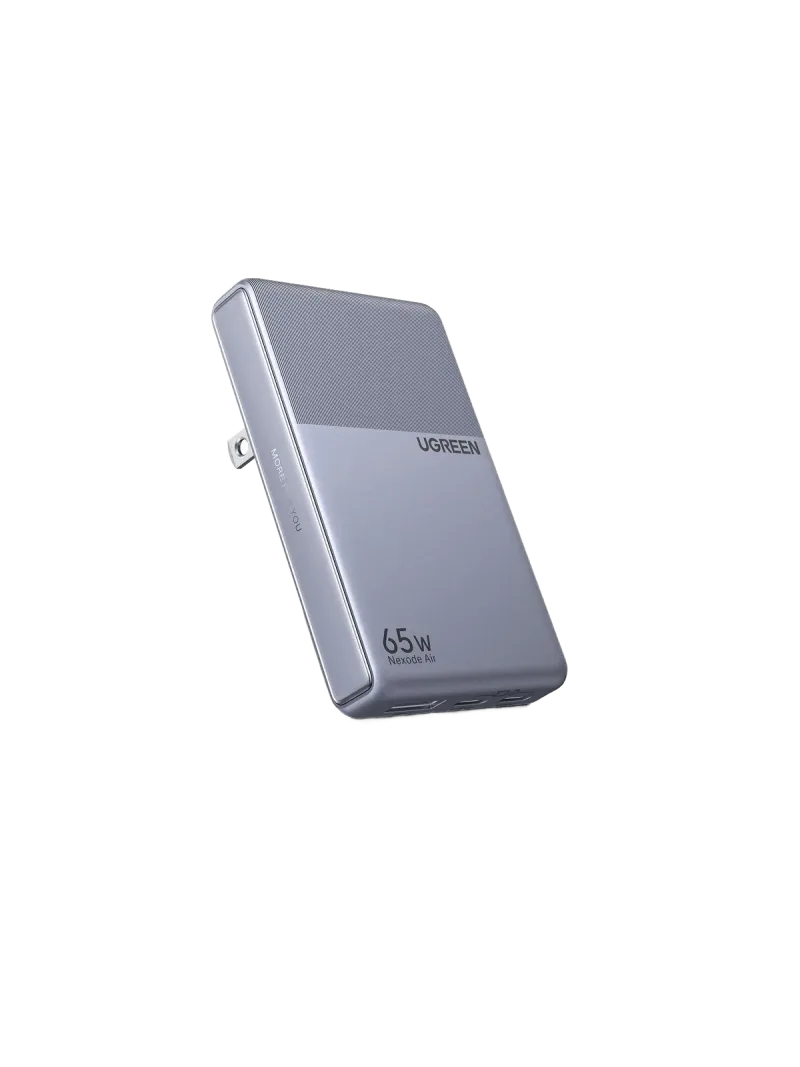 UGREEN Nexode Air Slim Charger (65W, 3-port, foldbart stik)