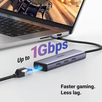 UGREEN Revodok 6-in-1 USB-C -keskitin Gigabit Ethernet -sovittimella ja 4K HDMI:llä