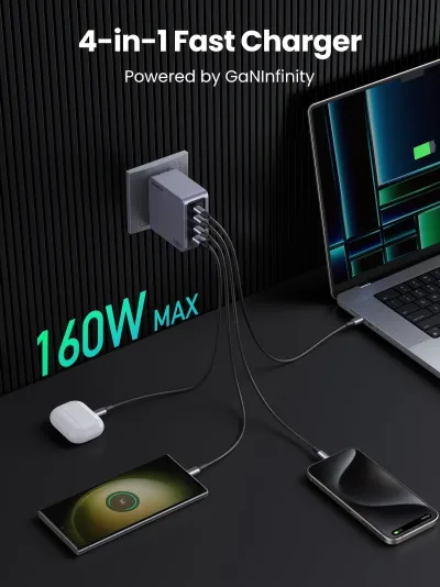 Nexode Pro 160W 아이폰 충전기 + 240W 6FT USB-C 케이블