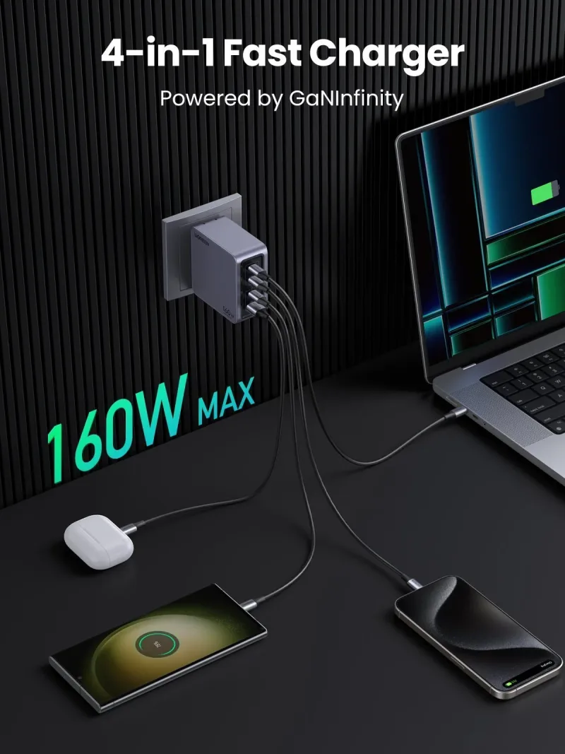 Nexode Pro 160W 아이폰 충전기 + 240W 6FT USB-C 케이블