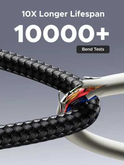 Kabel UGREEN USB-C (240W, Layar Digital, 480Mbps)