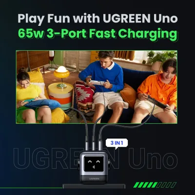 UGREEN Uno 65W 3-Port Charger