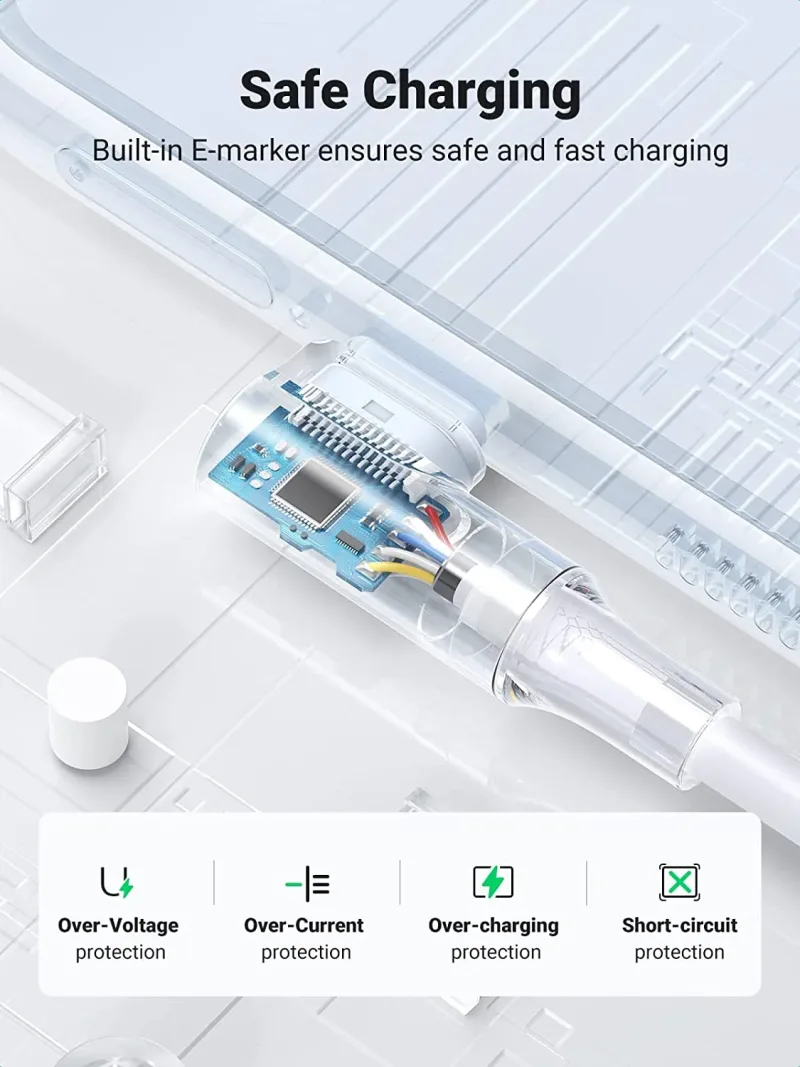 UGREEN USB-C-kabel (100W, 90 grader)