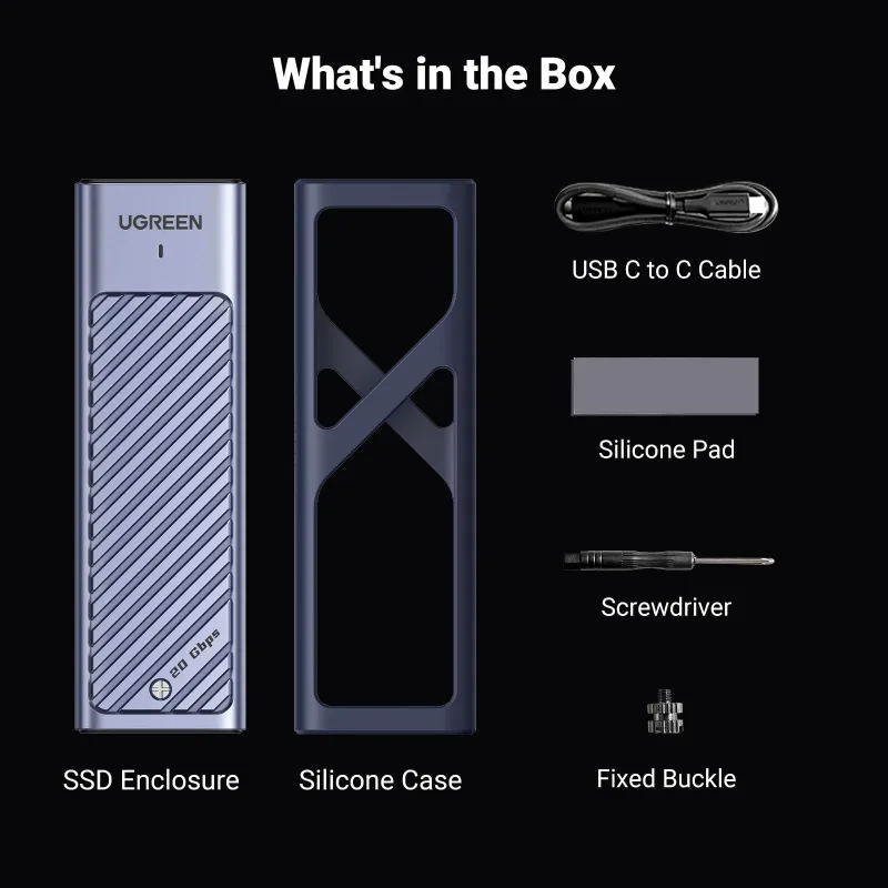 UGREEN M.2 NVMe SATA SSD Enclosure